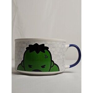 Marvel Hulk Ceramic Soup Mug Bowl Tsum Tsum Green Purple Handle